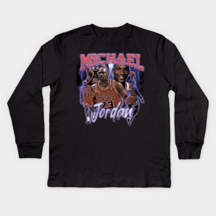 MICHAEL JORDAN TSHIRT Kids Long Sleeve T-Shirt